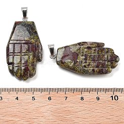 Natürliche Drachenblut geschnitzte Anhänger&nbsp;G-K369-01P-09