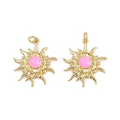 Pendentifs d'émail en laiton &nbsp;KK-L240-09G