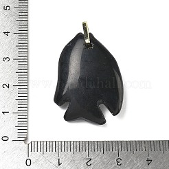 Geschnitzte Anhänger aus natürlichem Obsidian&nbsp;G-G460-01G-04