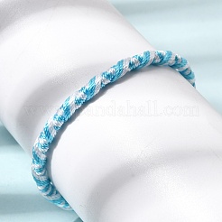 Bracelets d'amitié ajustables en cordon de polyester tressé&nbsp;FB-CBA27E8-02A
