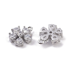 Pendentifs en laiton zircon cubique transparent&nbsp;KK-K351-42B-P