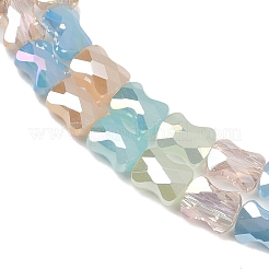 Chapelets de perles en verre électroplaqué&nbsp;EGLA-G039-06B-02