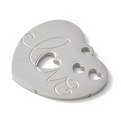Filigrane Anhänger aus 304 Edelstahl&nbsp;STAS-E501-07P
