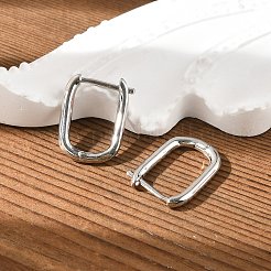 Messing huggie Creolen&nbsp;EJEW-P189-01P