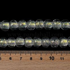 Fili di perline di lampwork in lamina fatti a mano&nbsp;FOIL-K003-04K