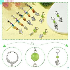 Decorazioni naturali e sintetiche del pendente della pietra preziosa&nbsp;HJEW-CJ00024