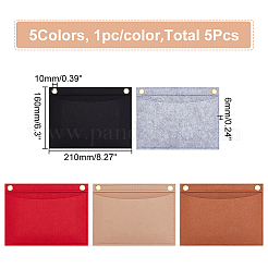 5 Stück 5 Farben Wollfilz Geldbörse Organizer Einsatz&nbsp;FIND-WR0007-40A