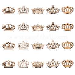 Décorations de pièces de bois non finies&nbsp;WOOD-CJ0001-47