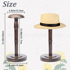 Porta cappelli a forma di cupola in legno&nbsp;ODIS-WH0001-46A