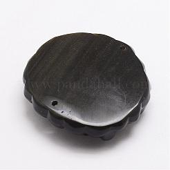Feng Shui natürlichen goldenen Glanz Obsidian Carven Anhänger&nbsp;G-A169-036