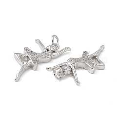 Colgante micropavé cubic zirconia de latón&nbsp;KK-E068-VB138
