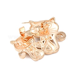 Épingles en émail de chat&nbsp;JEWB-H036-04KCG-01