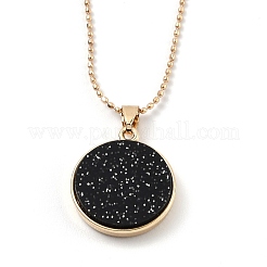 Collane del pendente del rhinestone della lega&nbsp;NJEW-H306-A04-G