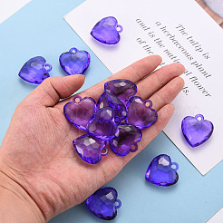 Pendentifs en acrylique transparent &nbsp;TACR-T024-03B-936