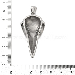 Pendentifs de grande taille en acier inoxydable chirurgical 316&nbsp;STAS-D304-06P