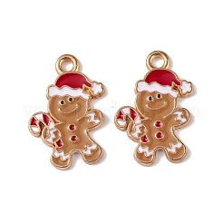 Weihnachten Legierung Emaille Anhänger&nbsp;X-ENAM-M056-09KCG