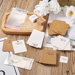 150 Stück Ohrring-Displaykarten aus Papier in 6 Stilen&nbsp;CDIS-BT0001-01