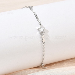 Braccialetti con ciondoli in ottone smaltato bianco&nbsp;KK-CBA6980-29P