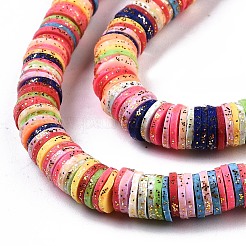 Handgefertigte Polymer Clay Perlen Strang&nbsp;CLAY-T018-04D
