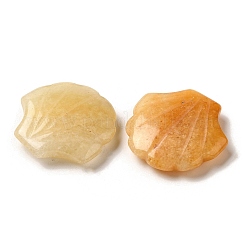 Natürliche Topas-Jade geschnitzte Heilmuschelfiguren&nbsp;G-K353-03I
