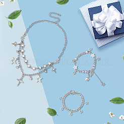Ensembles de bijoux en alliage d'étoiles&nbsp;SJEW-SC0001-05