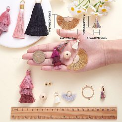 Bausatz für geschichtete Quasten-Ohrringe zum Selbermachen&nbsp;DIY-SZ0009-86