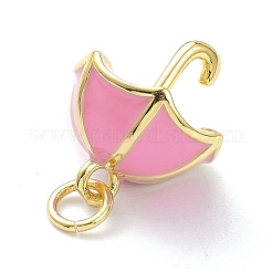 Encantos reales de latón chapado en oro de 18k&nbsp;KK-L188-24G-03