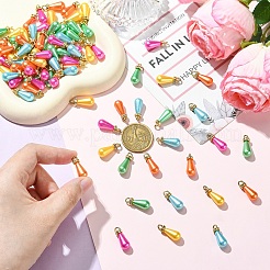 30pcs pendentifs en perles d'imitation en plastique abs&nbsp;KY-YW0002-16A