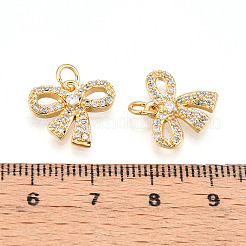 Adornos de latón micropavé de circonia cúbica&nbsp;KK-N257-42G