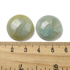 Amazonit Cabochons mit natürlichen Blüten&nbsp;G-C115-02A-33