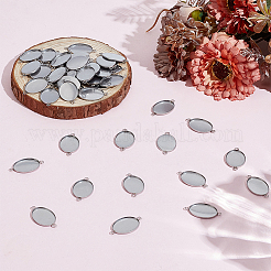 50 Stück Cabochon-Anschlussfassungen aus Edelstahl 304&nbsp;STAS-HY0001-87