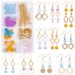 Kits de fabrication de boucles d'oreilles géométriques à faire soi-même&nbsp;DIY-SC0012-15