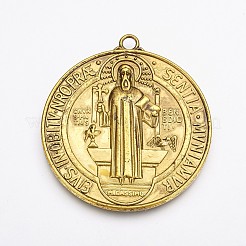 Lega stile tibetano grandi ciondoli&nbsp;X-TIBEP-A17171-AG-FF