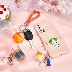 DIY 16 Stück Schlüsselanhänger-Kits mit Milchtee-Motiven&nbsp;DIY-OC0005-62
