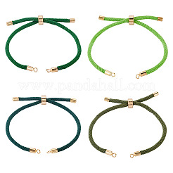 4 pièce de cordon coulissant rond tressé en polyester pour la confection de bracelets&nbsp;MAK-TA0001-38B
