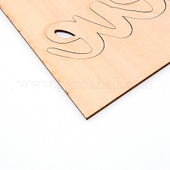 Ornements de découpes en bois&nbsp;WOOD-WH0107-20