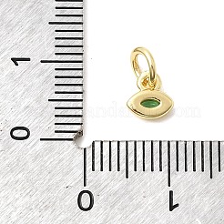Breloques en laiton avec zircone cubique&nbsp;KK-G554-02F-06
