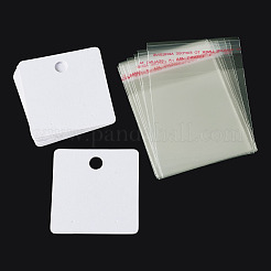 20pcs cartes d'affichage de boucle d'oreille en papier&nbsp;CDIS-TADJ0002-01B