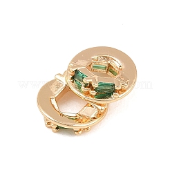 Pendentifs avec zircon cubiques à micro-pavés en laiton&nbsp;KK-L261-17G-03