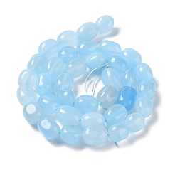 Natürliche weiße Jade perlen Stränge&nbsp;G-E614-B01