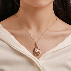 Orecchini pendenti con strass e cristalli in lega a goccia e set di collane con ciondolo&nbsp;WGE0910-01
