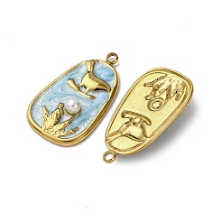 Pendentifs en acier inoxydable 304 émaillés&nbsp;STAS-P406-27A-G