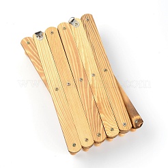 Porte-manteau en bois mural extensible en bois 17 crochets&nbsp;HJEW-WH0011-58