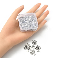 Pendenti in lega stile tibetano albero 50 pz 5 stili&nbsp;TIBEP-YW0001-48