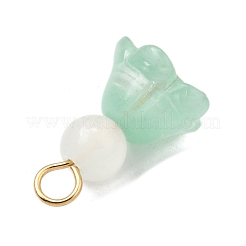 Sprühlackierte Anhänger aus transparentem Glas&nbsp;PALLOY-JF04102