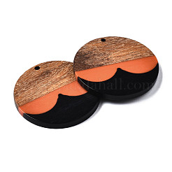 Pendentifs en bois de résine et de noyer&nbsp;RESI-S389-064