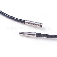Fabrication de collier en corde de polyester ciré&nbsp;MAK-I011-05-B