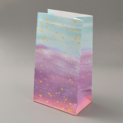 12 stücke 2 muster farbverlauf himmel muster kraftpapiertüten&nbsp;CARB-WH0013-02