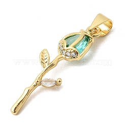 Pendentifs en laiton zircon cubique pavé&nbsp;KK-A296-50G-03