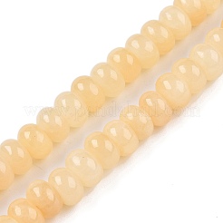 Natürliche gelbe Jade Perlen Stränge&nbsp;G-T138-74B